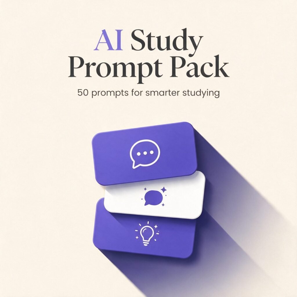 AI Study Prompt Pack — 50 Prompts for Smarter Studying (Demo)
